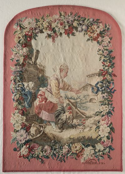 Feuerschirm-Panel, ca. 1775 von Gobelins Jacques Neilson
