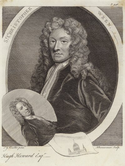 Sir Christopher Wren und Hugh Howard von Godfrey Kneller