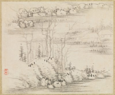 Landschaften und Bäume von Gong Xian