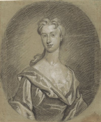Damenporträt, Bruststück, im Oval von Gottfried Kneller