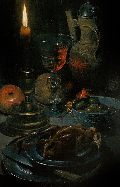 Abendessen bei Kerzenlicht von Gotthardt von Wedig