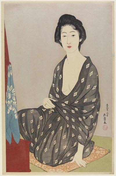 Frau im Sommergewand, Juni 1920 von Goyo Hashiguchi