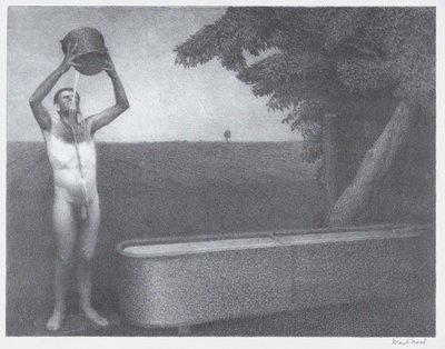 Schwüle Nacht, 1939 von Grant Wood