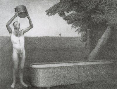 Schwüle Nacht, 1939 von Grant Wood