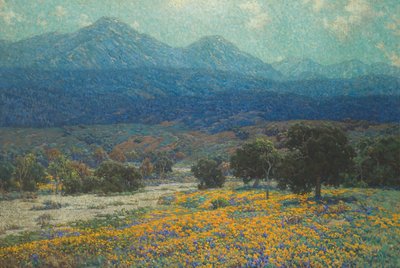Kalifornisches Mohnfeld von Granville Redmond