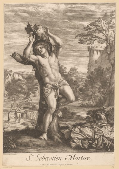 Heiliger Sebastian von Gérard Audran
