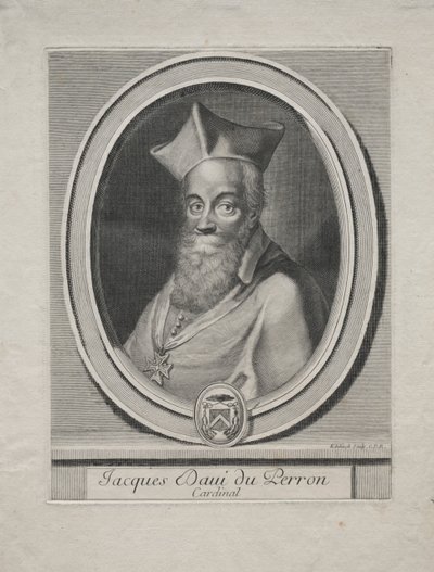 Kardinal Jaques Davey Duperron von Gérard Edelinck