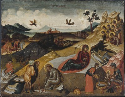 Die Geburt Christi von Greek icon.