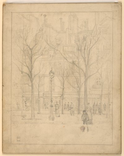 Ansicht einer Pariser Straße von Griffith Baily Coale
