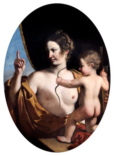 Venus und Amor von Guercino (1591 1666)