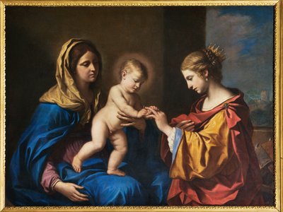 Mystische Hochzeit der heiligen Katharina von Guercino