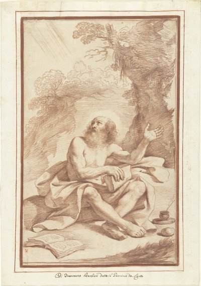 Hl. Hieronymus in der Wüste von Guercino (attributed to)