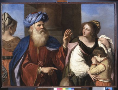 Abraham verstößt Hagar und Ismael von Guercino