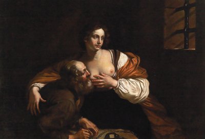 Römische Nächstenliebe von Guercino