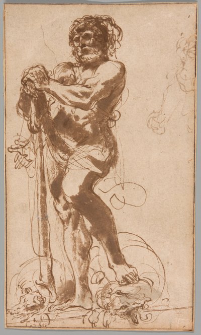 Der triumphierende Herkules mit der besiegten Hydra von Guercino