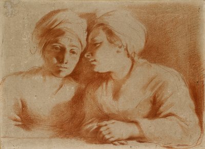 Zwei sitzende Frauen von Guercino