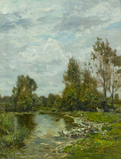 Entlang des Sile-Flusses, 1880er Jahre von Guglielmo Ciardi