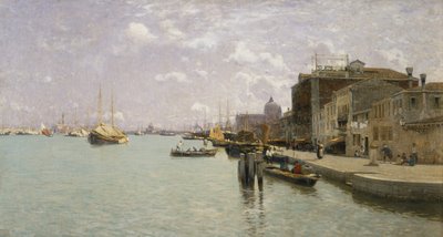 Morgen auf der Giudecca, Venedig von Guglielmo Ciardi