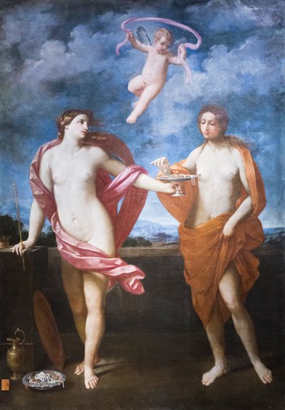 Allegorie der Freigebigkeit und Bescheidenheit von Guido Reni