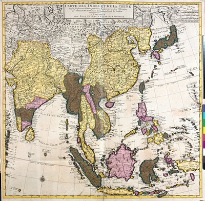 Karte von Asien von Guillaume Delisle
