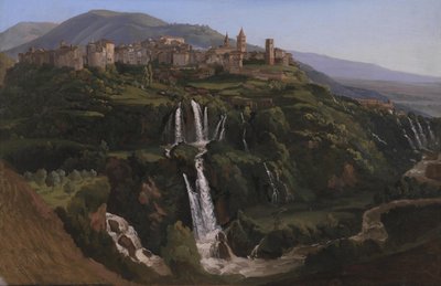 Blick auf Tivoli in Italien von Gustaf Wilhelm Palm