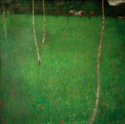 Bauernhaus mit Birken von Gustav Klimt