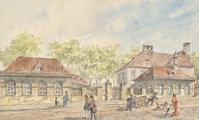 Die Hohlweggasse in Wien-Landstraße von Gustav Korompay