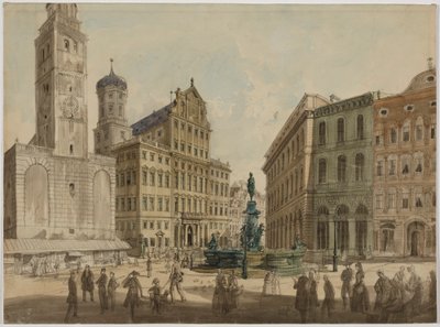 Perlachturm und Rathaus Augsburg von Gustav Kraus