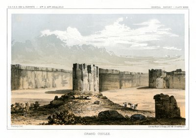 Grand Coulee, Washington, USA, 1856 von Gustav Sohon
