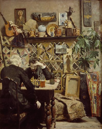 Schachspieler von Gustav Wentzel