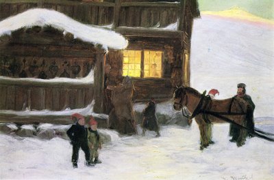 Die Gäste kommen an von Gustav Wentzel
