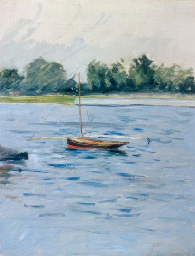 Boot vor Anker auf der Seine von Gustave Caillebotte