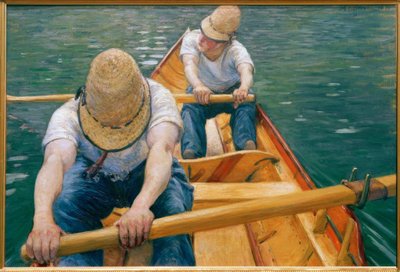 Ruderer auf der Yerres von Gustave Caillebotte