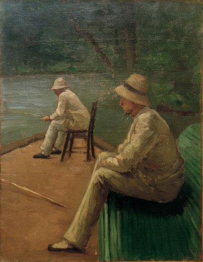 Fischer am Ufer der Yerres von Gustave Caillebotte