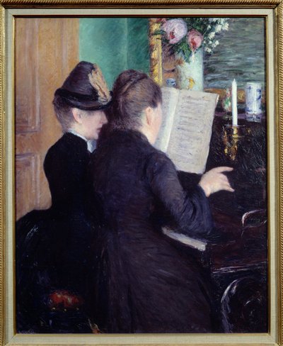 Die Klavierstunde von Gustave Caillebotte