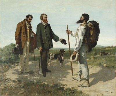 Bonjour, Monsieur Courbet von Gustave Courbet