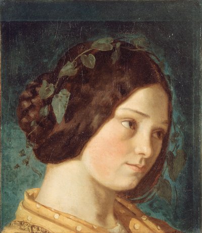 Porträt von Zélie Courbet, ca. 1842 von Gustave Courbet