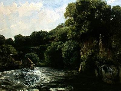 Die Schleuse an der Loue von Gustave Courbet