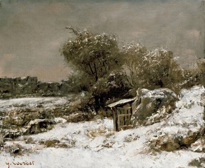 Winterszene, 19. Jahrhundert von Gustave Courbet