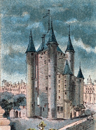 Ansicht des Temple-Gefängnisses in Paris von Gustave Demoulin