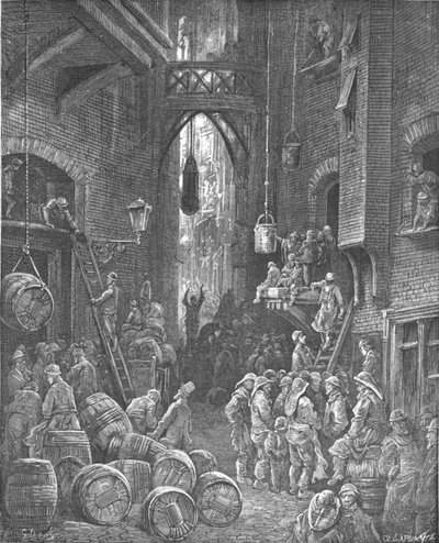 Eine Flussstraße, 1872 von Gustave Dore