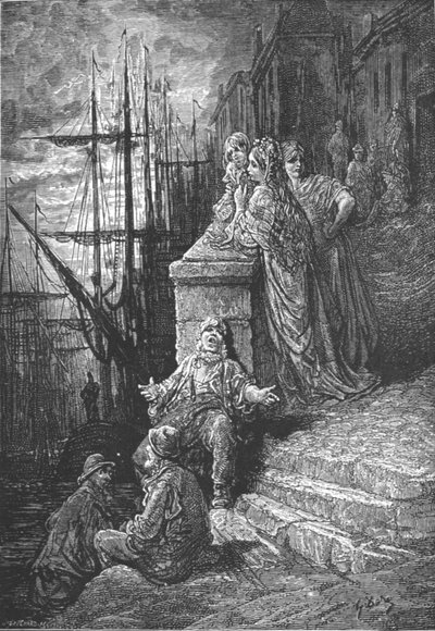 Eine Familie von Wasserleuten von Gustave Dore