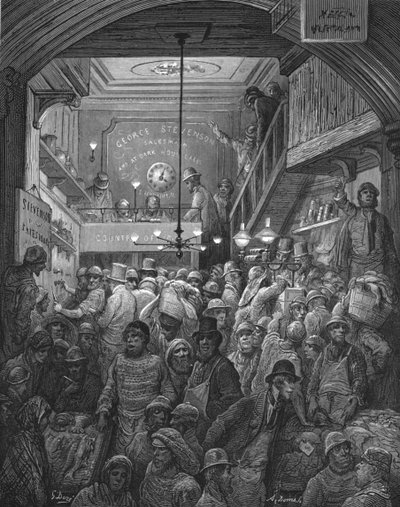 Billingsgate - Früher Morgen von Gustave Dore