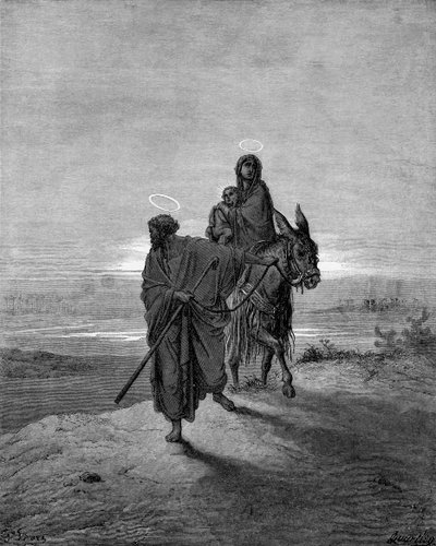 Flucht nach Ägypten von Gustave Dore