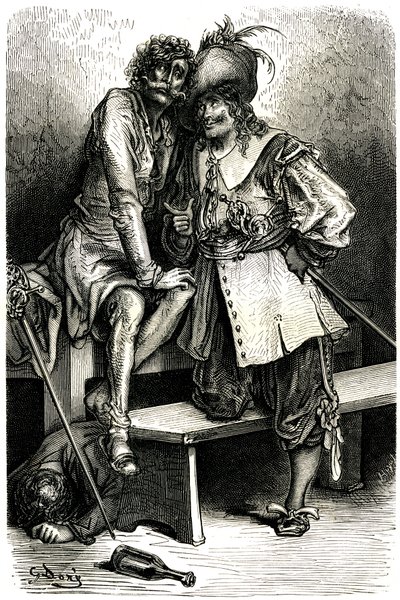 Illustration für den Kapitän Fracasse von Gustave Dore