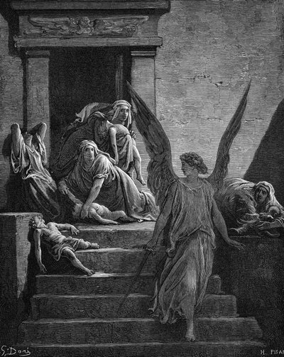 Die sieben Plagen Ägyptens von Gustave Dore