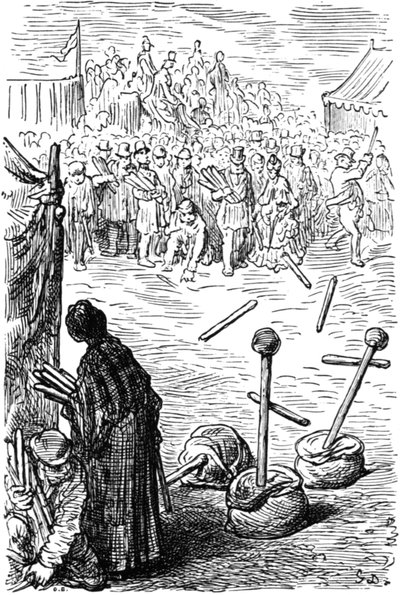 Drei Stöcke ein Penny, 1872 von Gustave Dore