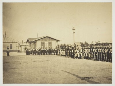 Leichtinfanteriesoldaten, Camp de Châlons von Gustave Le Gray