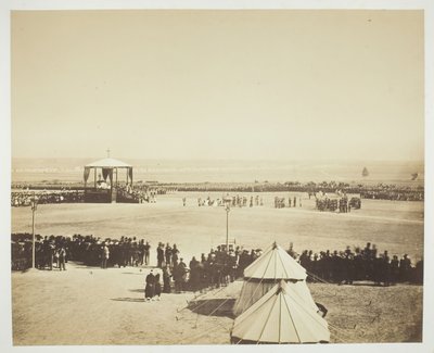 Messe, Camp de Châlons, 1857 von Gustave Le Gray
