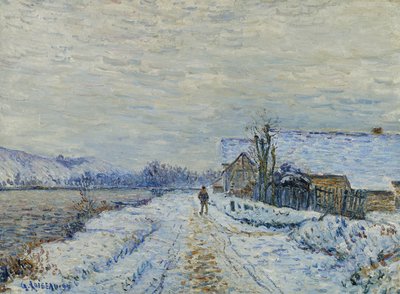 Schneeeffekt in Tournedos, 1899 von Gustave Loiseau